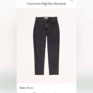 Abercrombie curve love high rise mom jeans size 24